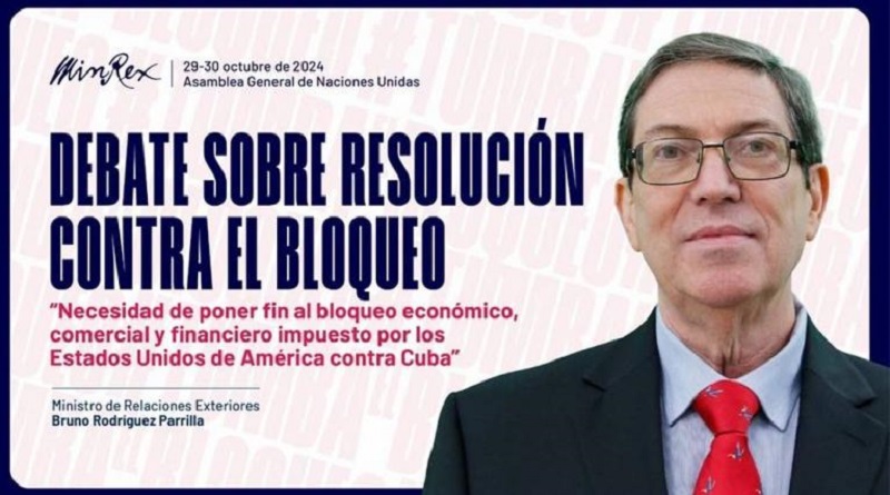 Expectación en Cuba respecto a debate en ONU sobre bloqueo de EEUU