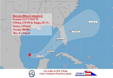 Atentos a la evolución de Milton, el noveno huracán de la temporada ciclónica